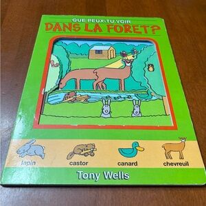 Tony Wells 'Dans La Forêt' Kids Book - Green
